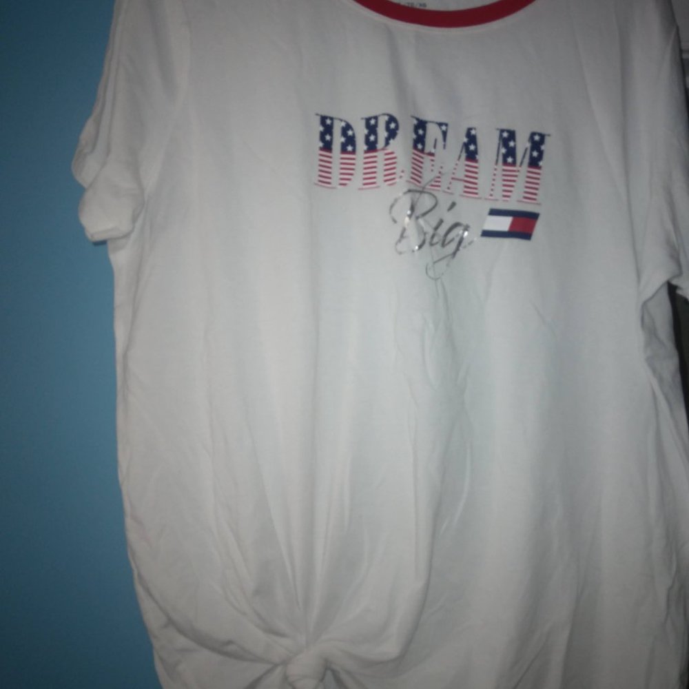 Brand new Tommy Hilfiger red white & blue top